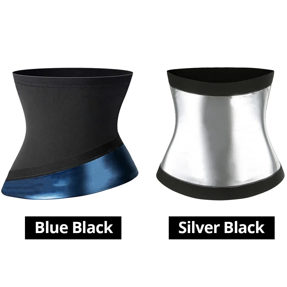 Men Slimming Body Shaper Sauna Sweat Belts Waist Trainer Corsets Belly Band Sports Girdles Modeling Straps Fat Burner Shapewear