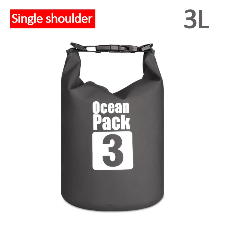 500D Waterproof Swimming Bag Dry Sack 2/5/10/15/20/30L Waterproof Floating Dry Gear Bags For Boating Fishing Rafting Swimming