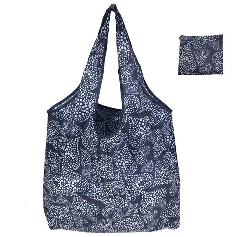 Foldable Reusable Shopping Tote Bag 1Pc Lightweight Colorful for Travel Daily Use Grocery Carry Eco Friendly Grocery Bag