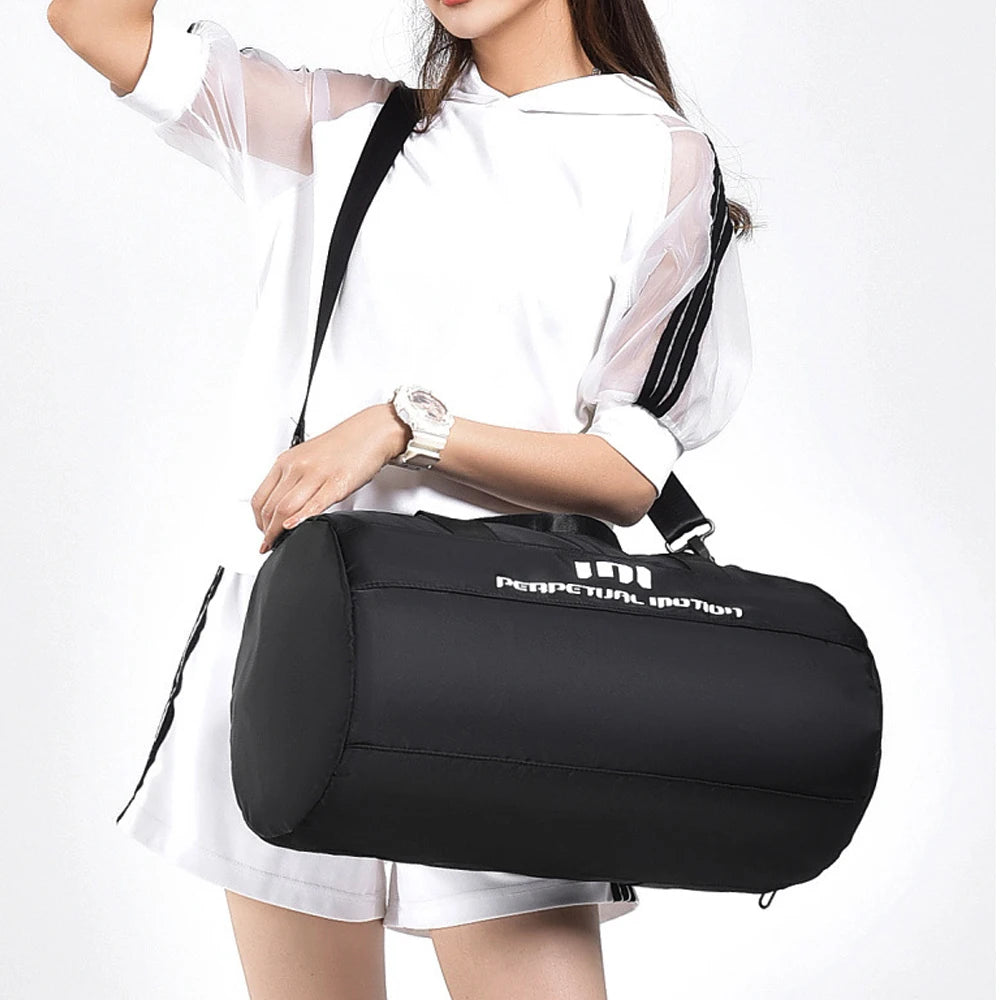 1PCS Gym Bag for Women Men with Shoe Compartment Sports Duffle Bag Men with Wet Pocket and Bottle Pocket Lightweight for Travel