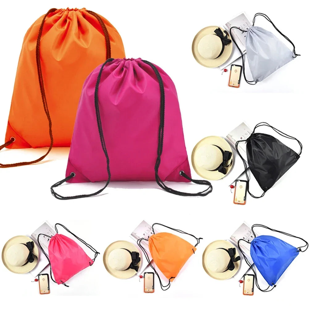 10 pcs Drawstring Backpack for Shoes Rucksack Shoulder Bags Gym Bag Muti Color PRIVATE CUSTOM