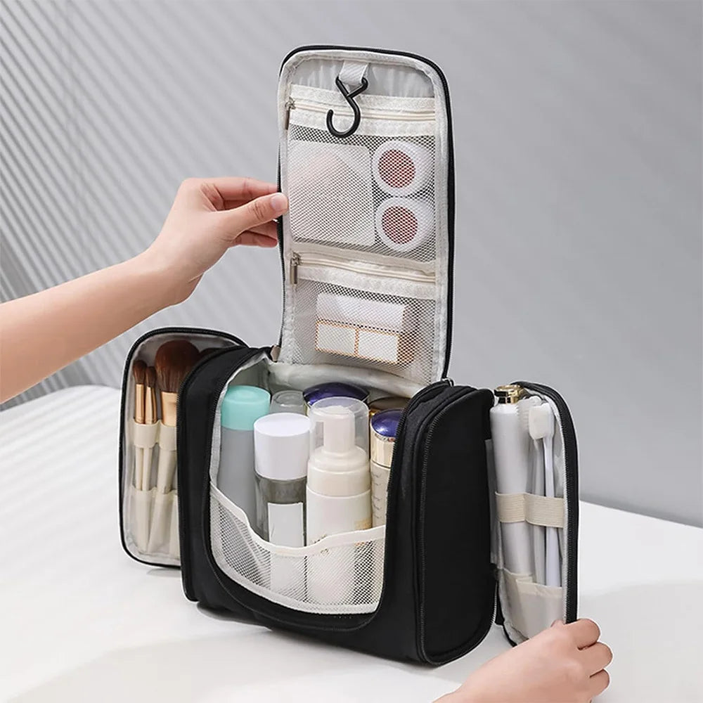 Large Multi-Pocket Hanging Toiletry Bag with Hook Stylish Makeup Organizer for Women & Men,Toiletry Travel Bag, Christmas Gift