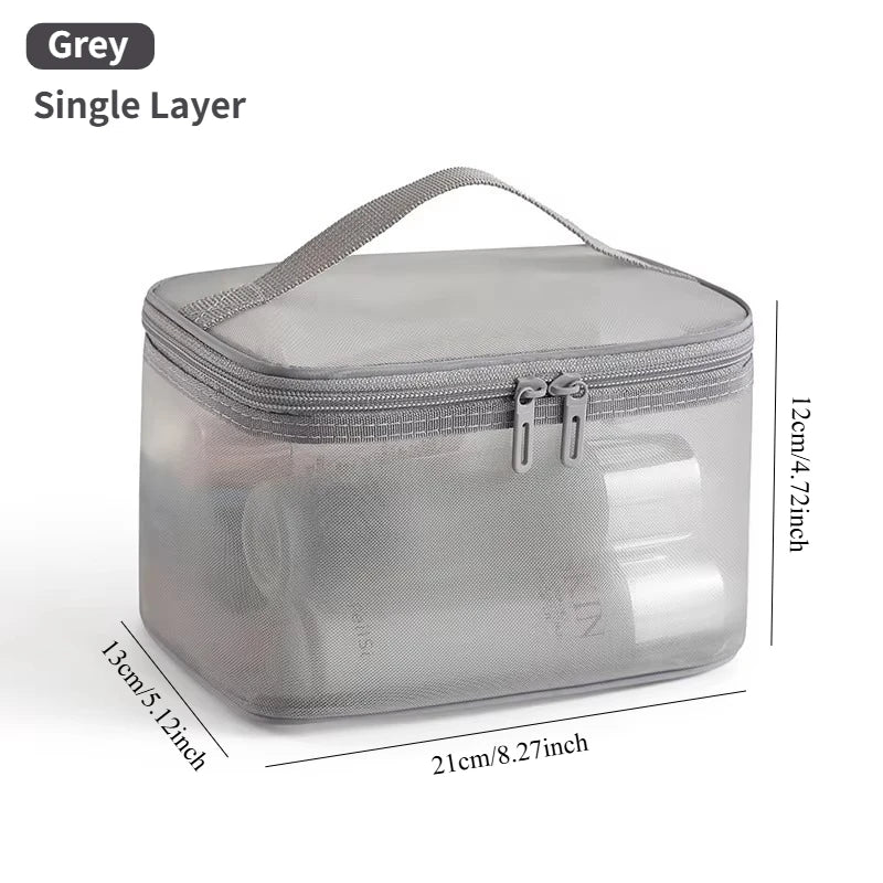 Travel Makeup Bag Large Capacity Waterproof Toiletry Organizer with Handle for Vacation