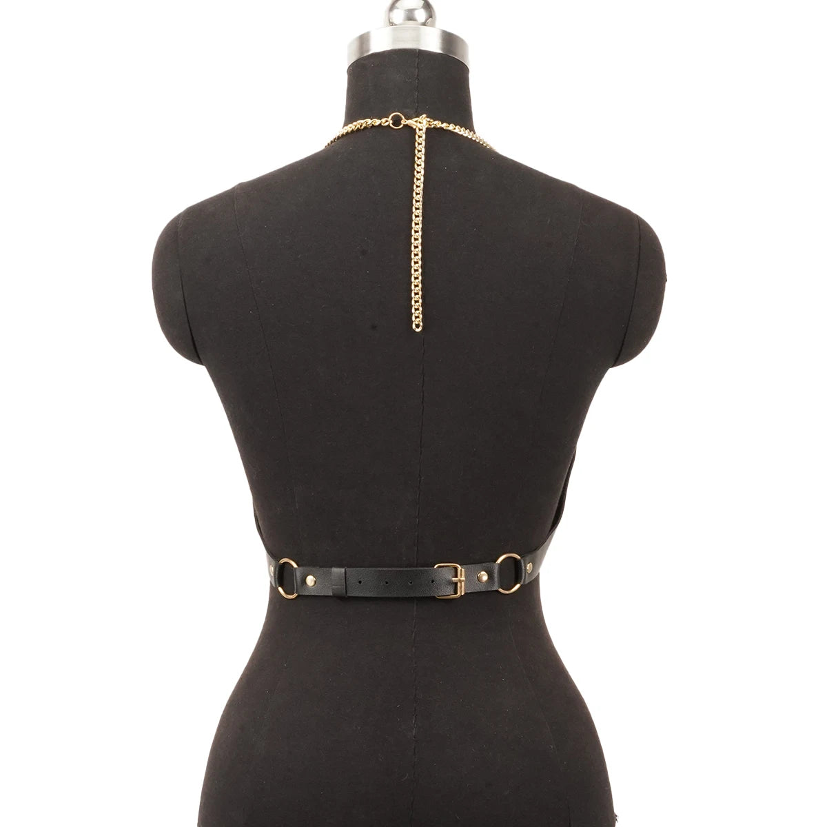 Punk Gothic Black PU Adjustable Corset Bustier Top For Women Street Decor For Rave Club Festival Party Daily Outfit