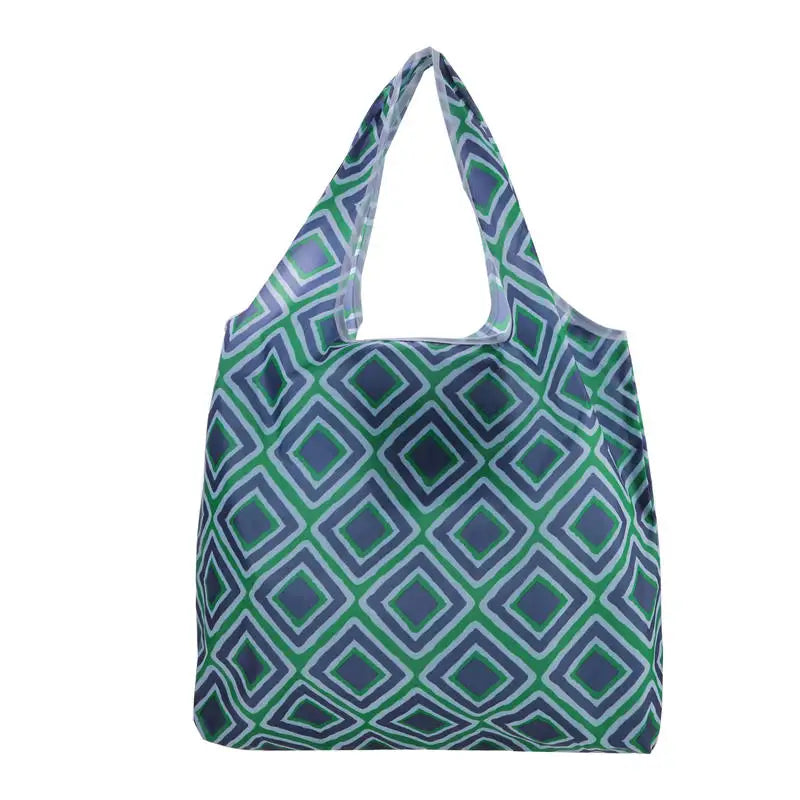 Foldable Reusable Shopping Tote Bag 1Pc Lightweight Colorful for Travel Daily Use Grocery Carry Eco Friendly Grocery Bag
