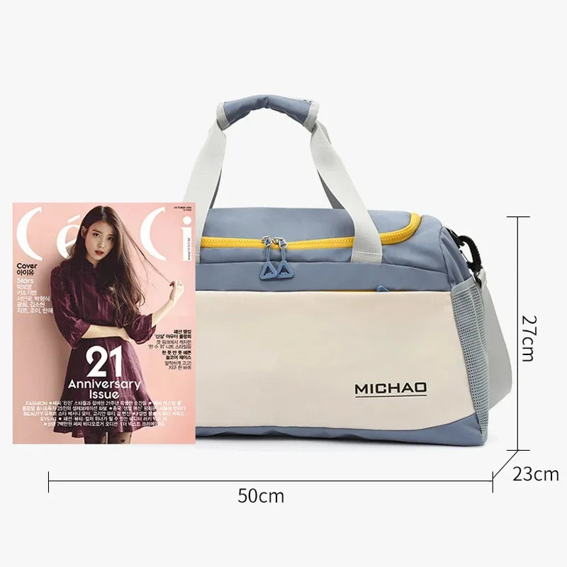Large Gym Bag for Men Women with Wet Dry Pocket - Sports Duffle Bags Waterproof Swim Organizer with Shoe Compartment, Travel Bag
