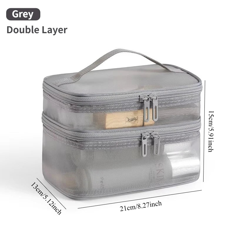 Travel Makeup Bag Large Capacity Waterproof Toiletry Organizer with Handle for Vacation