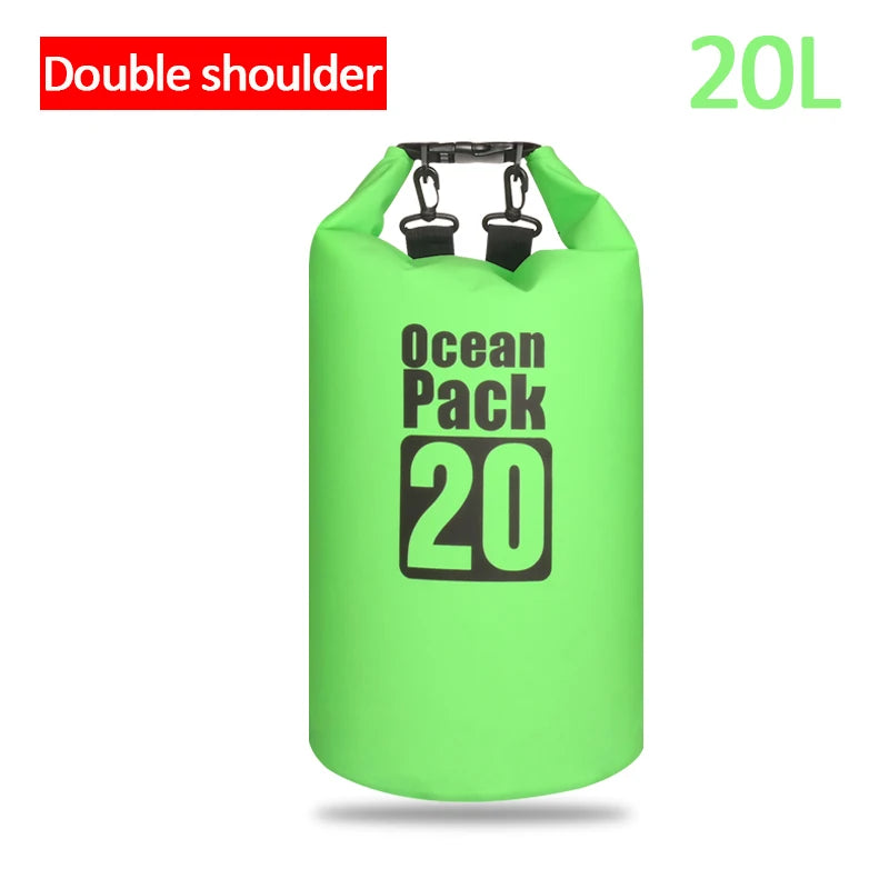 500D Waterproof Swimming Bag Dry Sack 2/5/10/15/20/30L Waterproof Floating Dry Gear Bags For Boating Fishing Rafting Swimming