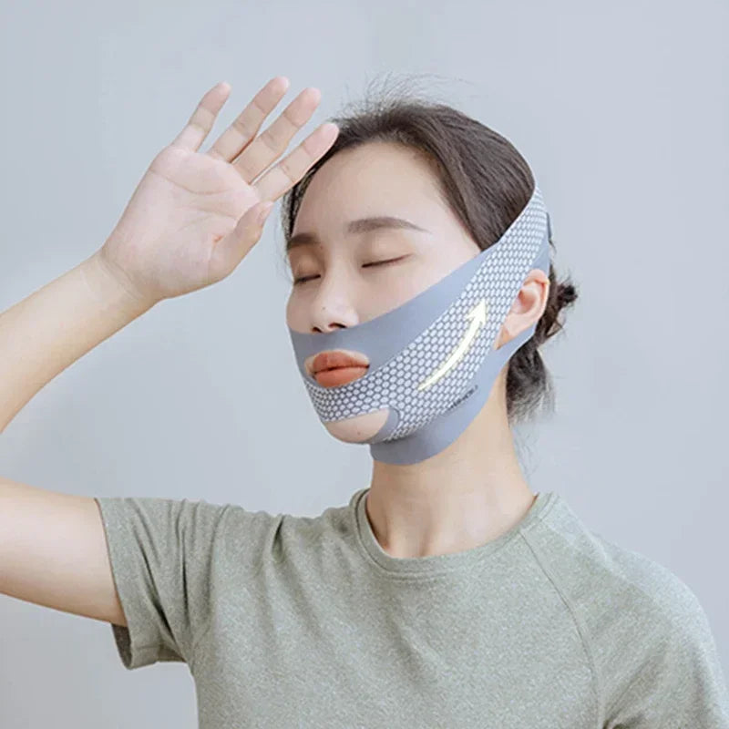 Sleep Face V Shaper Slimming Bandage Double Chin Reducer Comfortable Facial Lift Massage Thinning Band for Better Appearance