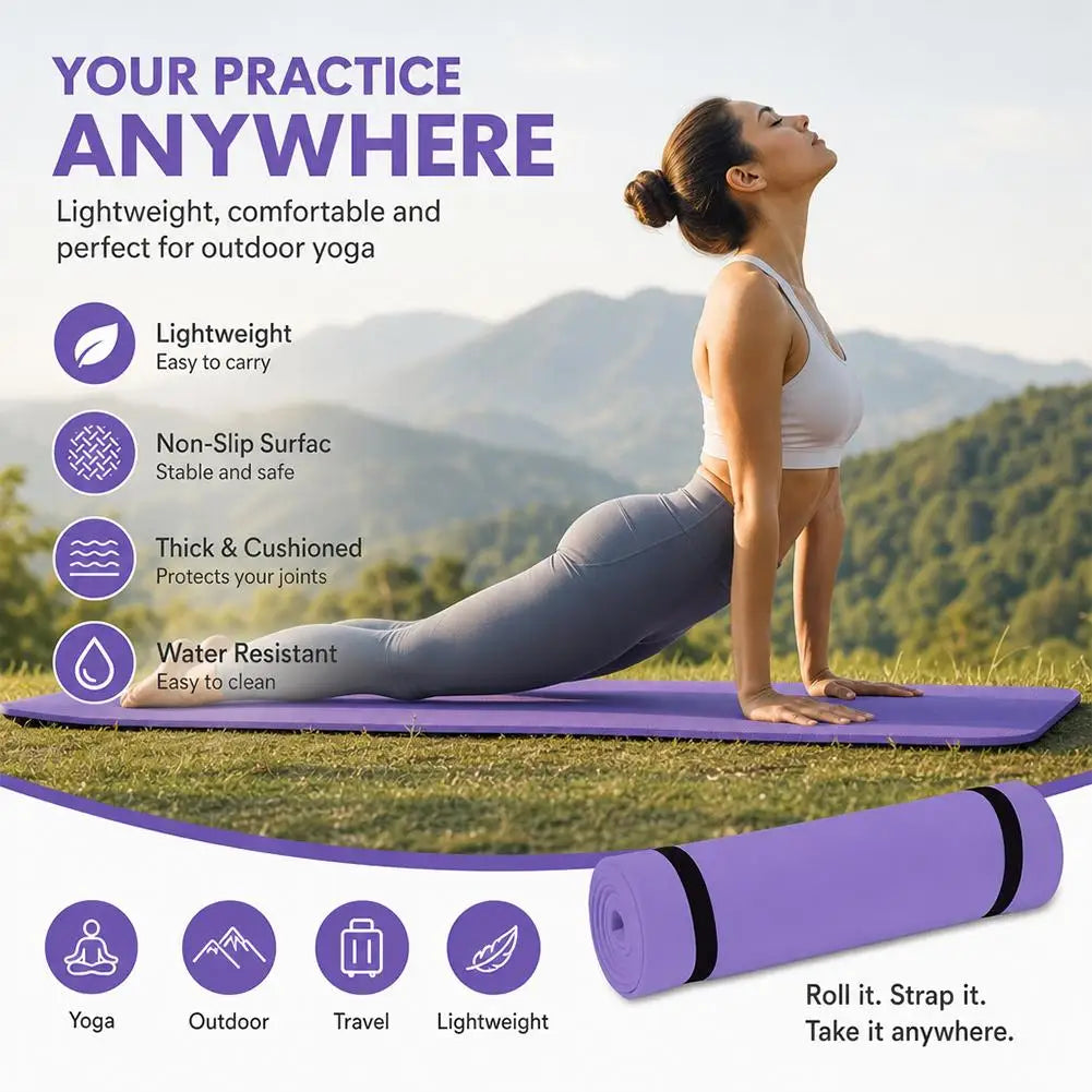 Thick EVA Yoga Mats Anti-slip Sport Fitness Mat Blanket For Exercise Yoga And Pilates Gymnastics Mat Fitness Equipment
