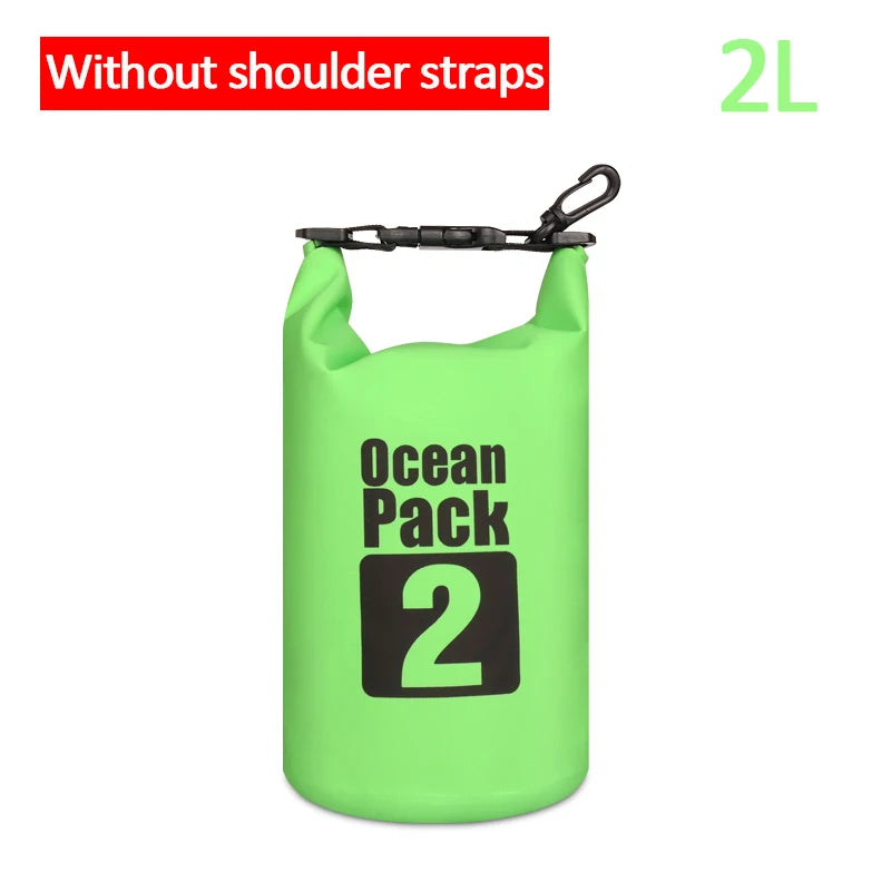 500D Waterproof Swimming Bag Dry Sack 2/5/10/15/20/30L Waterproof Floating Dry Gear Bags For Boating Fishing Rafting Swimming