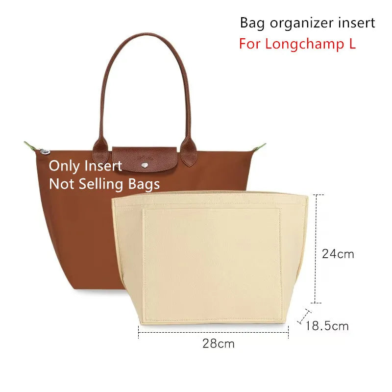 Bag Organizer for Longchamp Small Tote Bag Timid Bag Storage & Finishing Inner Bag Liner Handbags Insert Organizer Fit Mini Size
