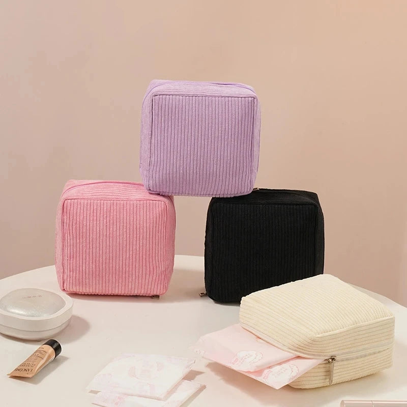 Toiletry Bag Sanitary Pad Pouch Pad Pouch Cute Cosmetic Storage Pouch Women Small Makeup Bag Cable Case