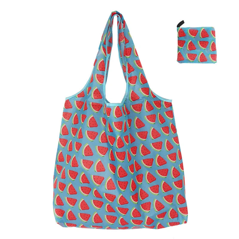Foldable Reusable Shopping Tote Bag 1Pc Lightweight Colorful for Travel Daily Use Grocery Carry Eco Friendly Grocery Bag
