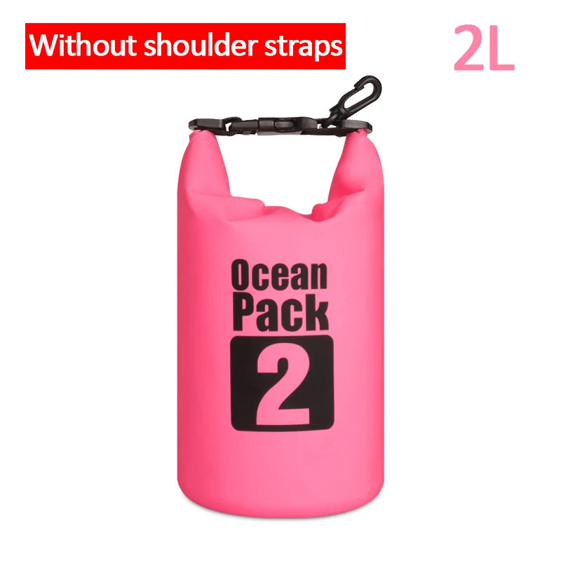 500D Waterproof Swimming Bag Dry Sack 2/5/10/15/20/30L Waterproof Floating Dry Gear Bags For Boating Fishing Rafting Swimming