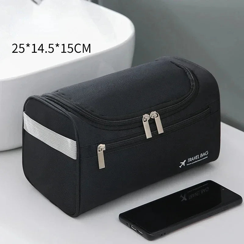Leather Toiletry Bag For Men Women Kit Mens Hanging Toiletry Bag Travel Toiletry Bag For Traveling Large Capacity Cosmetic Bag