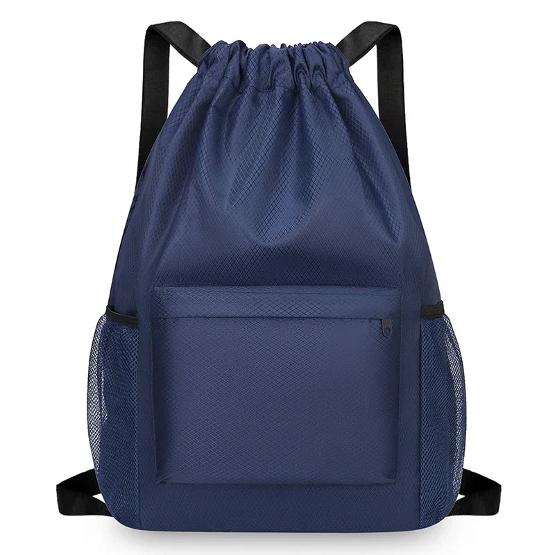 Unisex Waterproof Drawstring Gym Bag – Lightweight Cinch Sack for Sports Basketball & Travel Essentials