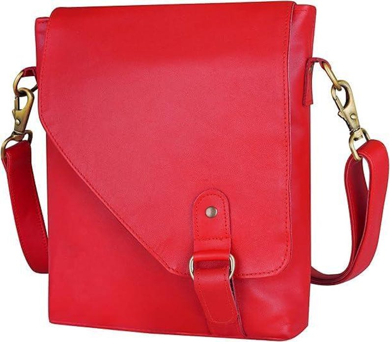 Genuine Leather Crossbody Bag Unisex Shoulder Sling Travel Messenger Purse