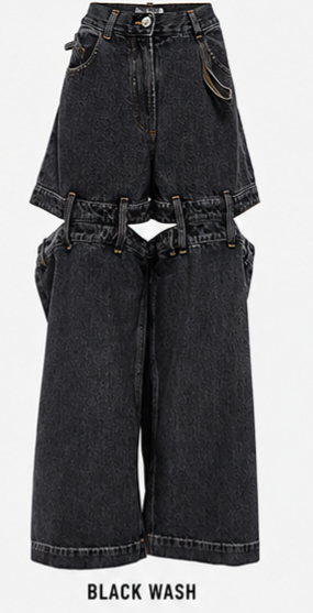 Go4Me- Detachable Dangree Denim Jeans
