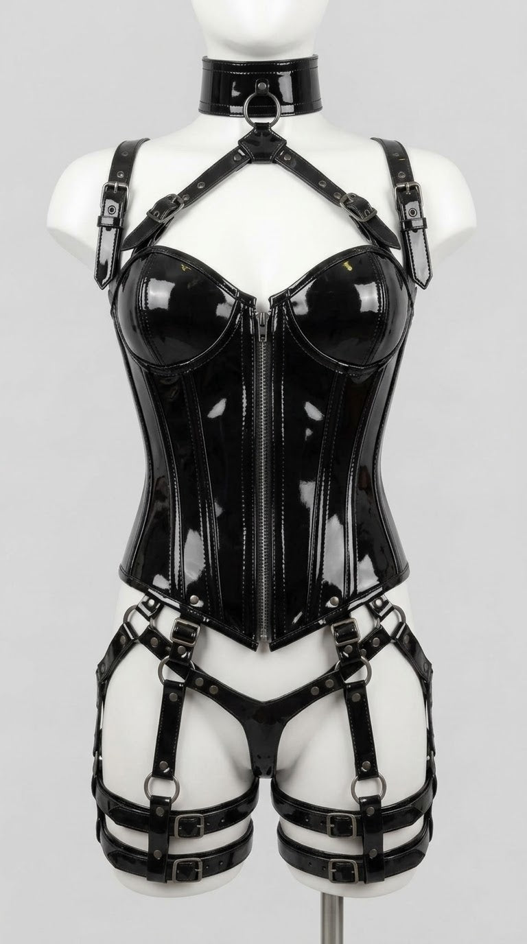 Premium Pvc Leather Corset