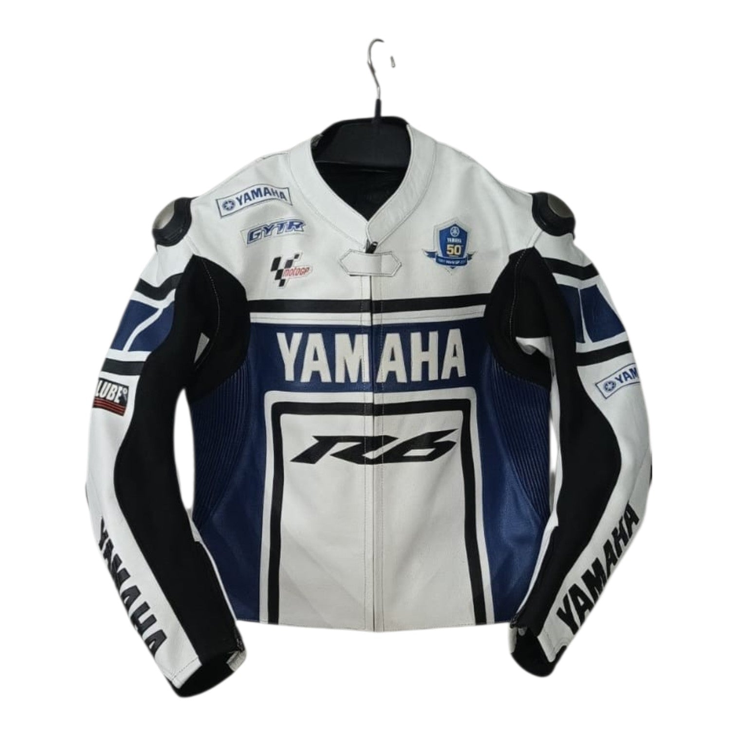 YAMAHA- Motorcycle Cowhide Leather Racing Jacket