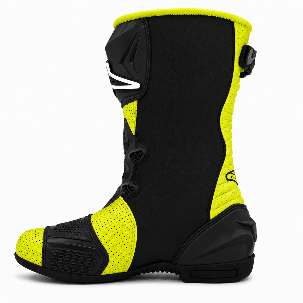 Motorcycle Leather Racing Boots