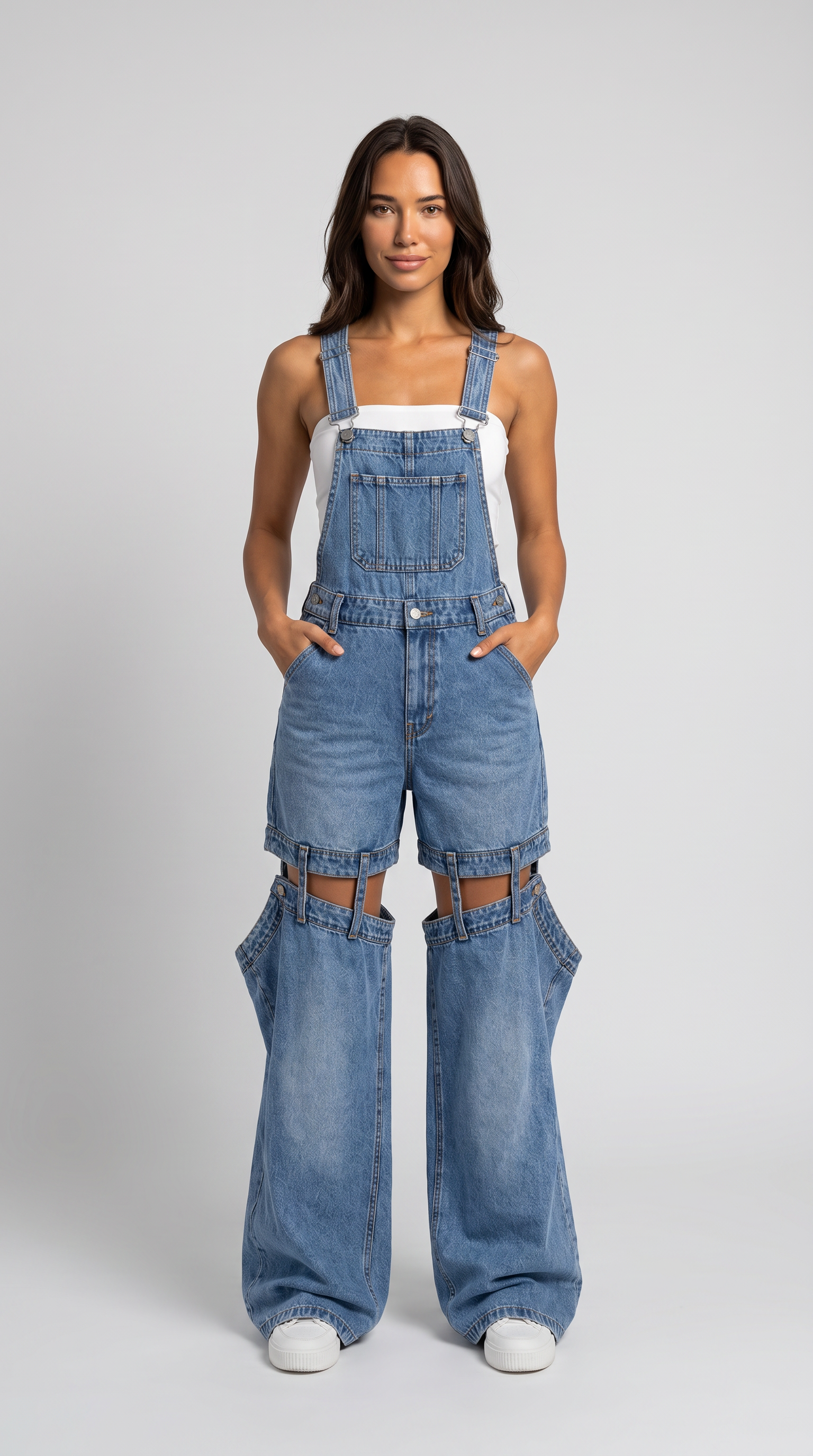 Go4Me- Detachable Dangree Denim Jeans