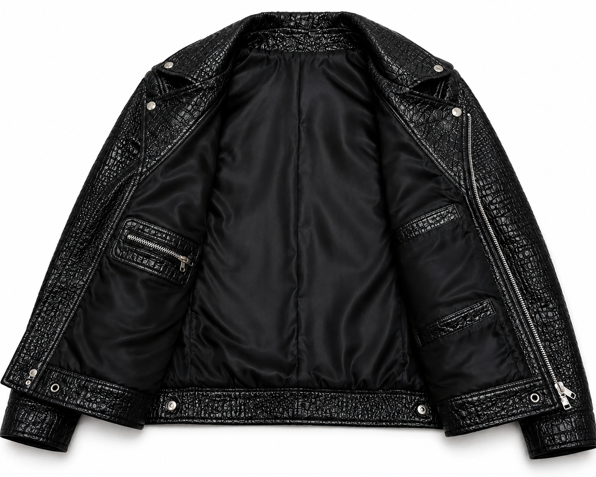 Crocodile-Mens Primium | Biker | Outerwear Jacket