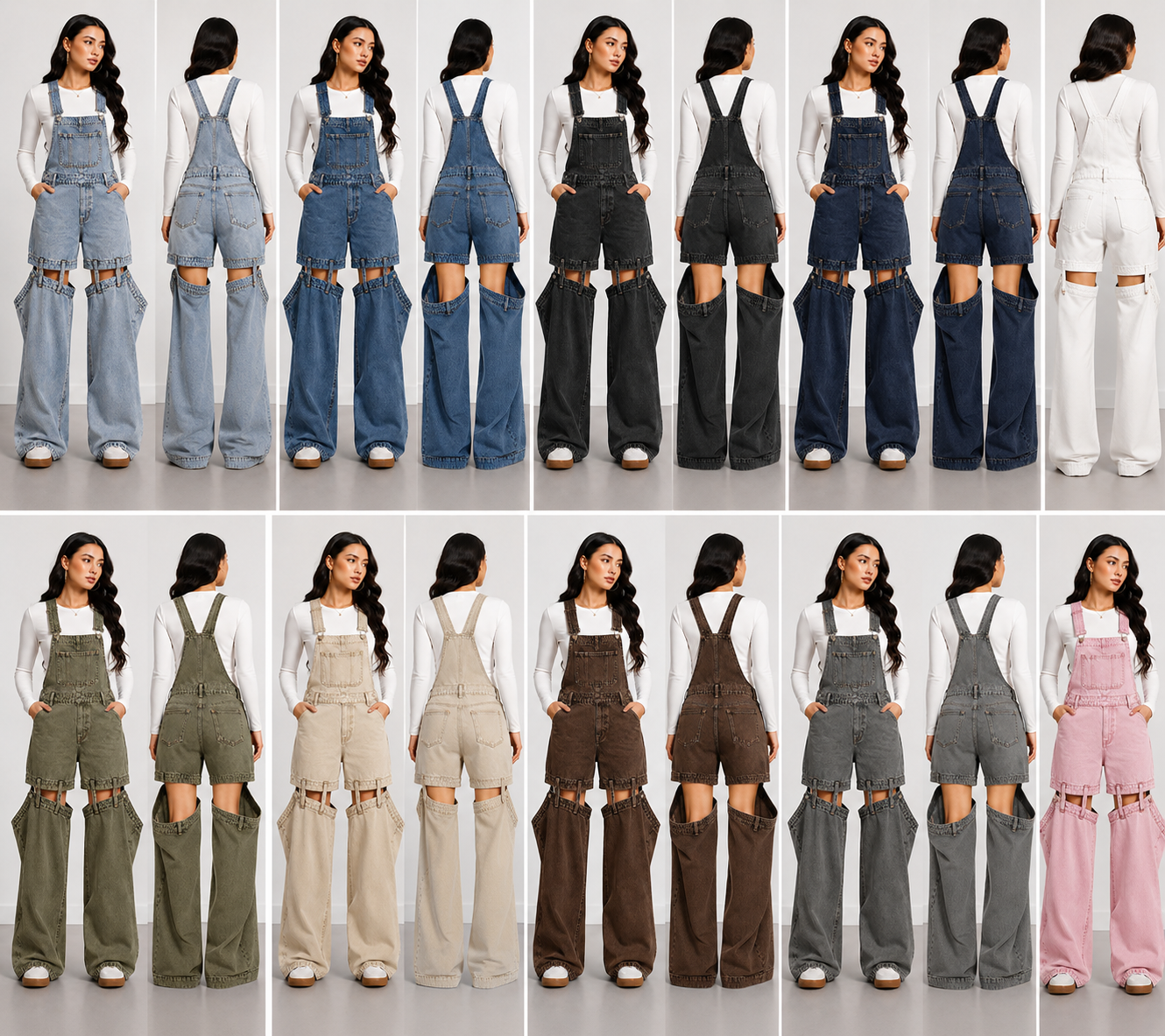 Go4Me- Detachable Dangree Denim Jeans