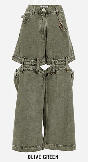 Go4Me- Detachable Dangree Denim Jeans