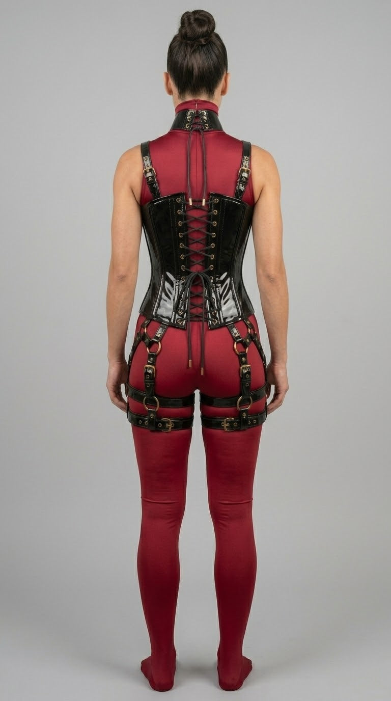 Premium Pvc Leather Corset
