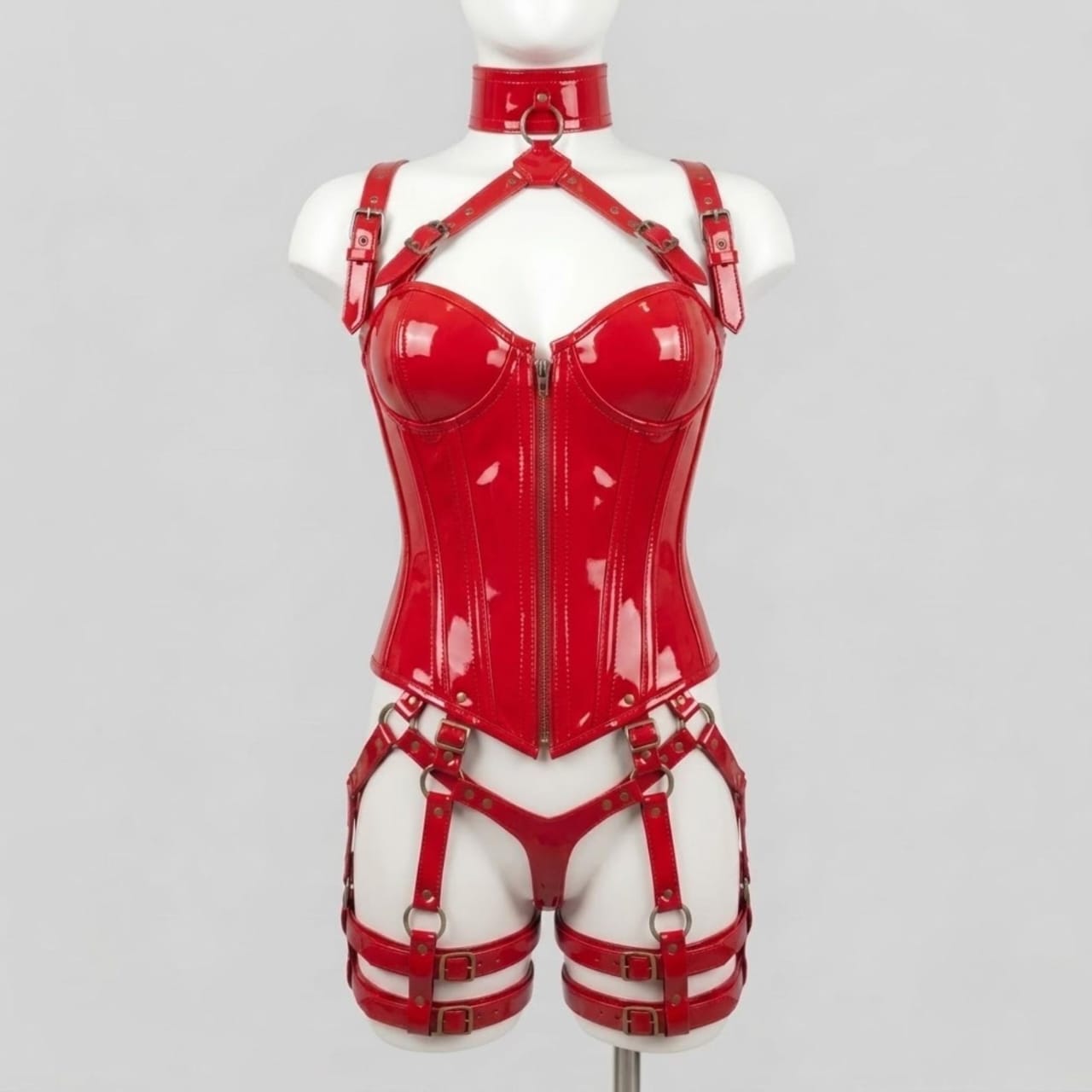 Premium Pvc Leather Corset