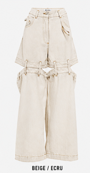 Go4Me- Detachable Dangree Denim Jeans