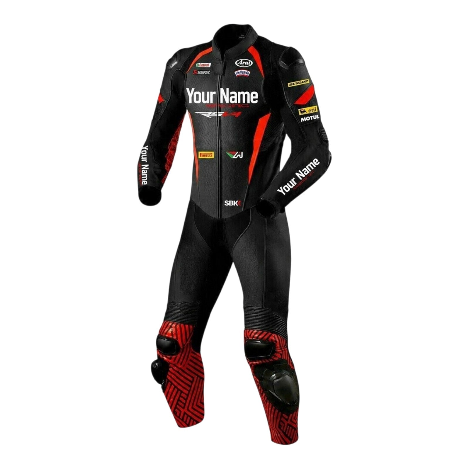 Cowhide Leather Motorcycle Racing Suits
