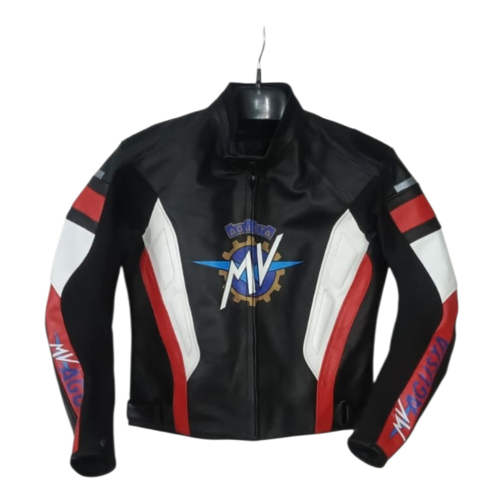 MV- Motorcycle Cowhide Leather Jacket