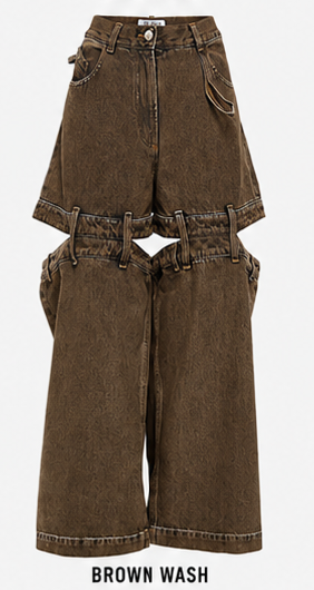 Go4Me- Detachable Dangree Denim Jeans