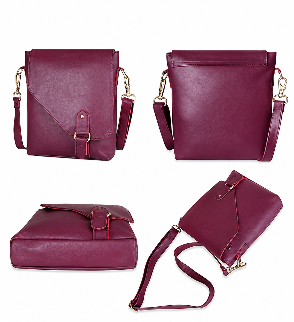Genuine Leather Crossbody Bag Unisex Shoulder Sling Travel Messenger Purse
