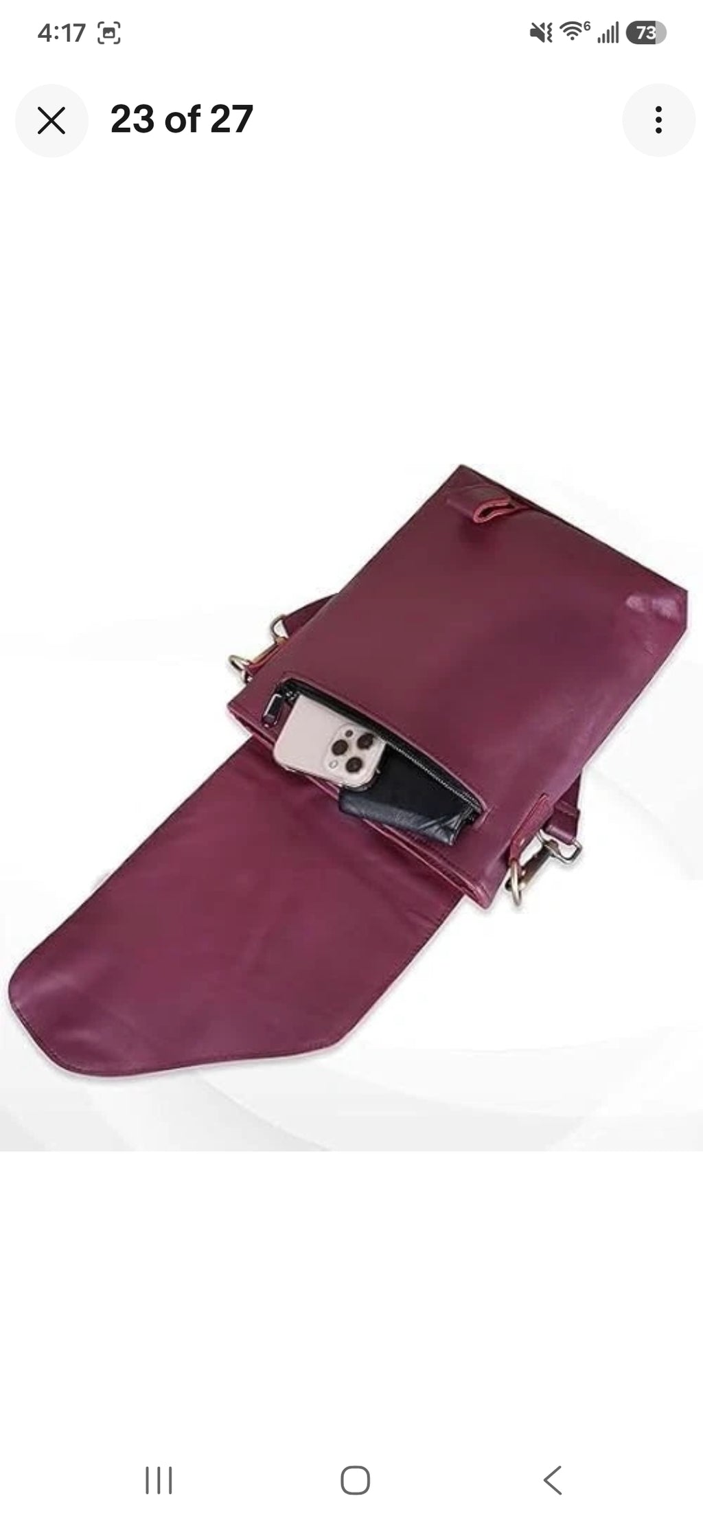 Genuine Leather Crossbody Bag Unisex Shoulder Sling Travel Messenger Purse