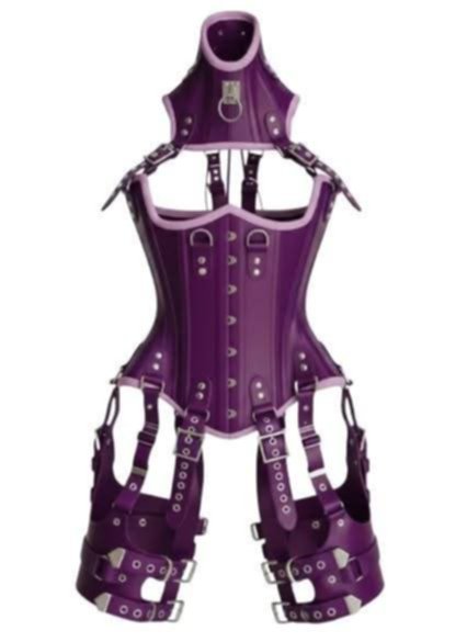 Women’s Leather Corset Harness Bodysuit Gothic Buckle Bustier Steampunk Fetish