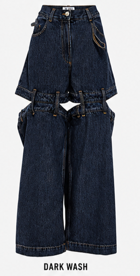 Go4Me- Detachable Dangree Denim Jeans