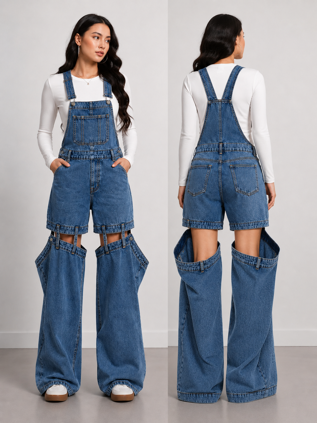 Go4Me- Detachable Dangree Denim Jeans